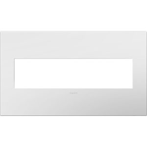 Legrand AWP4GWH4 Pass And Seymour Gloss White 4-Gang Wall Plates