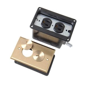 Legrand FB1TRSRN Pass And Seymour Floor Box Single Receptacle Nickel