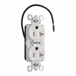 Legrand PTTR5262SCW Pass And Seymour Duplex Receptacle Tamper-Resistant Split Circuit 15A 125V White
