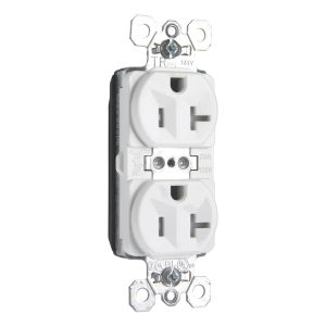 Legrand PTTR5362I Pass And Seymour Duplex Receptacle Tamper-Resistant 20A 125V Ivory