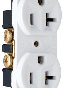 Legrand PS5362W Pass And Seymour Heavy-Duty Duplex Receptacle 20A 125VAC White