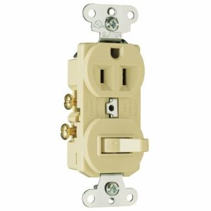 Legrand 691I Pass And Seymour Combination 15A 1Switch 1P-120V 1Recp-125V Ivory