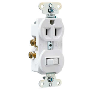 Legrand 691W Pass And Seymour Combination 15A 1 Switch 1P-120V 1Recp-125V