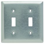 Legrand PASSANDSEYMOUR-SL2CC5 Pass And Seymour CC Stainless Wall Plate 2 Toggle 430 M5