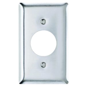 Legrand SL720CC10 Pass And Seymour CC Stainless Steel Wall Plate 1 Power Outlet 430 M10