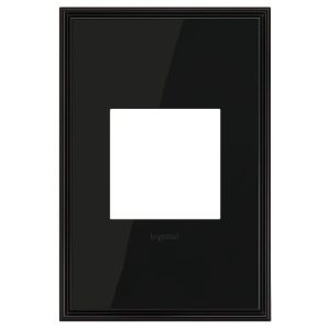 Legrand AWC1G2BLN4 Pass And Seymour Black Nickel 1-Gang Wall Plate