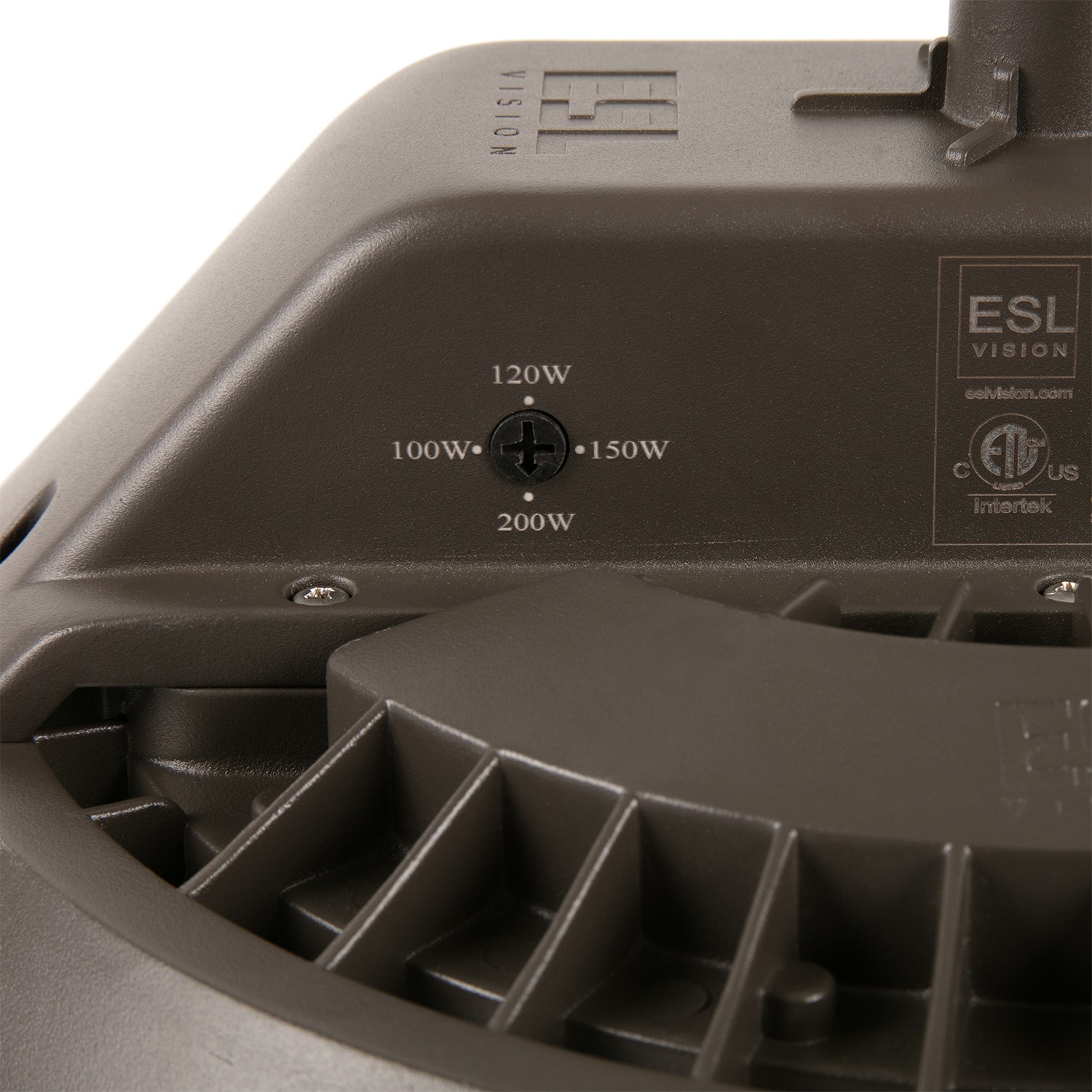 ESL Vision ESL-RHB-100200W-140-WH-60D-EM30 200-100W Adj. Round High Bay, 28,000 Lumens, 4000K, 60 Degree Lens