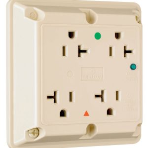 Legrand IG420HISP Pass And Seymour Hospital Grade Isolated Ground TVSS Quad Receptacle 20A 125V Ivory