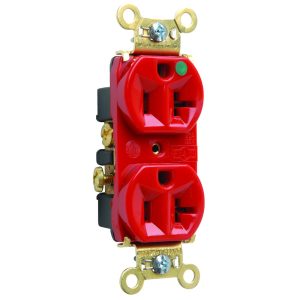 Legrand PT8300HRED Pass And Seymour Hospital Grade Heavy-Duty Duplex Receptacle 20A/125V
