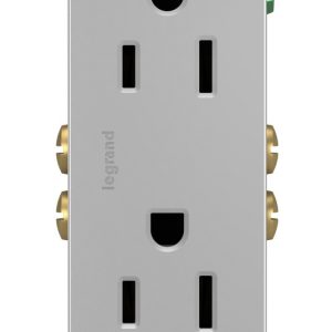 Legrand TRIG26262HGBK Pass And Seymour Hospital Grade Isolated Ground Tamper-Resistant Decorator Receptacle 15A 125V