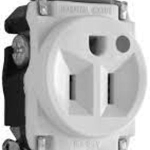 Legrand TR8201 Pass And Seymour Hospital Grade Receptacle Single Tamper-Resistant Back And Side Wire 15A/125V