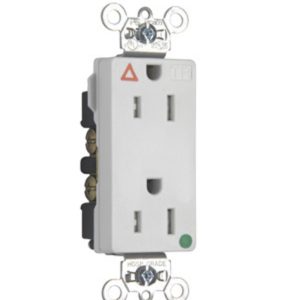 Legrand TRIG26262HGI Pass And Seymour Hospital Grade Isolated Ground Tamper-Resistant Decorator Receptacle 15A 125V
