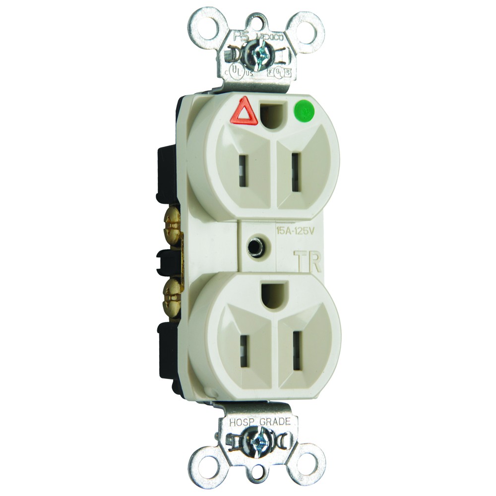 Legrand TRIG8200 Pass And Seymour Hospital Grade Isolated Ground Tamper-Resistant Duplex Receptacle 15A 125V