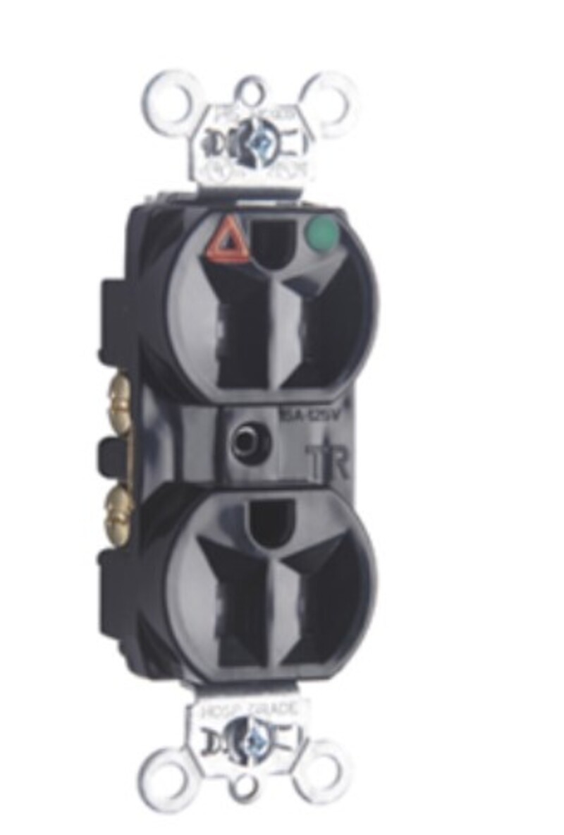 Legrand TRIG8200 Pass And Seymour Hospital Grade Isolated Ground Tamper-Resistant Duplex Receptacle 15A 125V