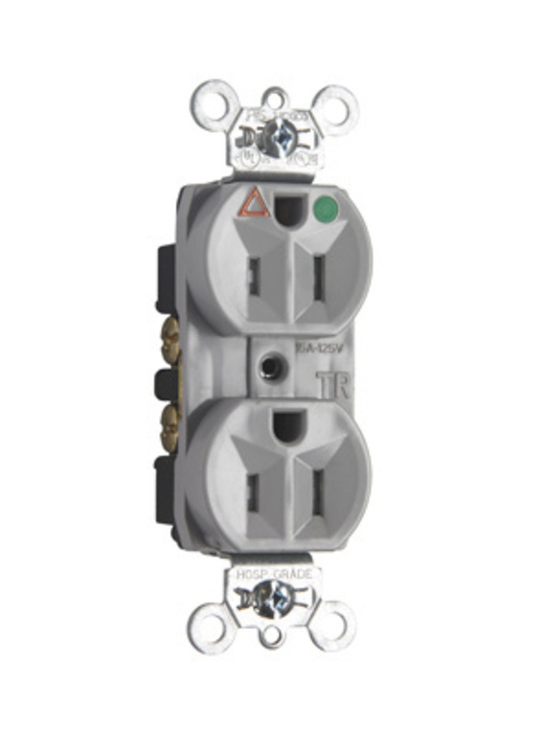 Legrand TRIG8200 Pass And Seymour Hospital Grade Isolated Ground Tamper-Resistant Duplex Receptacle 15A 125V