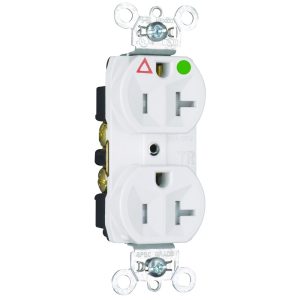 Legrand TRIG8300 Pass And Seymour Hospital Grade Isolated Ground Tamper-Resistant Duplex Receptacle 20A 125V