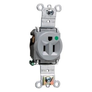 Legrand 8201 Pass And Seymour Hospital Grade Single Receptacle 15A 125V