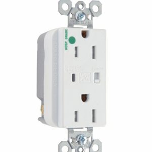 Legrand TR8200LASP Pass And Seymour Hospital Grade Surge Protective Duplex Receptacle Tamper-Resistant 15A/125V Alarm