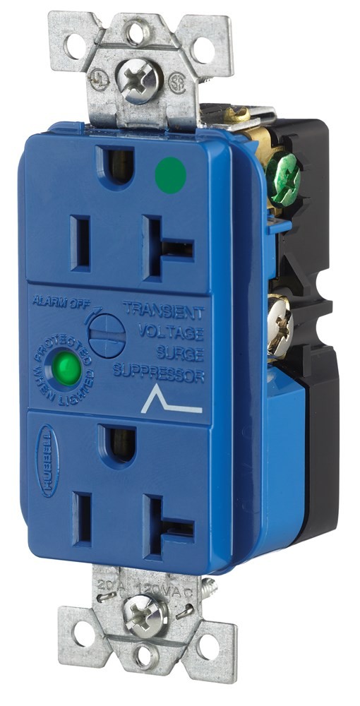 Legrand 8300BLSP Pass And Seymour Hospital Grade TVSS Receptacle 20A 125V