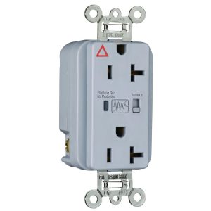 Legrand IG5362BLSP Pass And Seymour Isolated Ground TVSS Receptacle 20A 125V Alarm