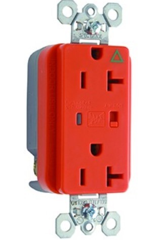 Legrand IG5362BLSP Pass And Seymour Isolated Ground TVSS Receptacle 20A 125V Alarm