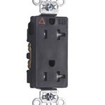 Legrand TRIG26362BK Pass And Seymour Isolated Ground Tamper-Resistant Decorator Receptacle 20A 125V