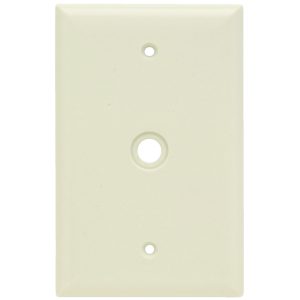 Legrand SPJ11LA Pass And Seymour Junior Jumbo Plate 1-Gang Telephone Light Aluminum