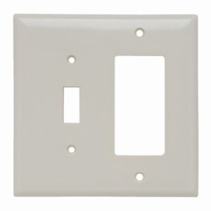 Legrand SPJ126LA Pass And Seymour Junior Jumbo Plate 2-Gang 1 Toggle 1 Decorator Light
