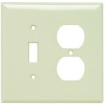 Legrand SPJ18LA Pass And Seymour Junior Jumbo Plate 2-Gang 1 Toggle 1 Duplex Light