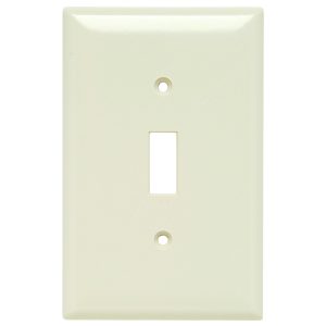 Legrand SPJ1LA Pass And Seymour Junior Jumbo Plate 1-Gang 1 Toggle Light Aluminum