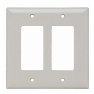 Legrand SPJ262LA Pass And Seymour Junior Jumbo Smooth Wall Plate 2-Gang SPLEX Light Almond