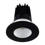Lotus LED-2-S15W-3018K-2RRAK-2RTBK 2" Recessed 15W LED Dim to Warm 3000-1800K 800 lm 38° Type IC Wet Air-Tight CRI 90+