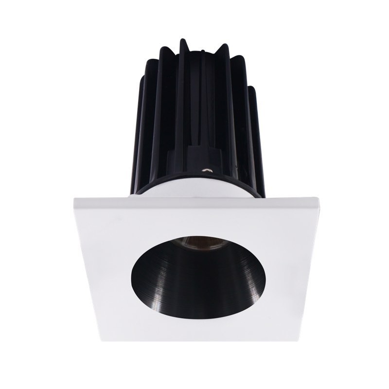 Lotus LED-2-S15W-3018K-2RRBK-2STWH 2" Recessed 15W LED Dim to Warm 3000-1800K 800 lm 38° Type IC Wet Air-Tight CRI 90+