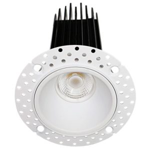 Lotus LED-2-S15W-3018K-WH-T 2" Round Trimless White 15W LED Dim to Warm 3000-1800K 800 lm 38° Type IC Wet Air-Tight CRI 90+