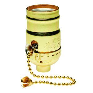 Legrand 19980PG Pass And Seymour Medium Lamp Holder Pull Chain 1-Circuit 660W/250V