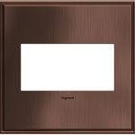 Legrand AWC2GMAC4 Pass And Seymour Matte Antique Copper 2-Gang Wall Plate