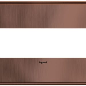 Legrand AWC4GMAC4 Pass And Seymour Matte Antique Copper 4-Gang Wall Plate