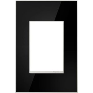 Legrand AWM1G3MB4 Pass And Seymour Mirror Black 1-Gang 3-Module Wall Plate