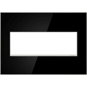 Legrand AWM3GMB4 Pass And Seymour Mirror Black 3-Gang Wall Plate