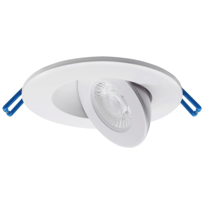 Lotus LED-2-S5W-5CCT-FG-WH 2" Round Floating Gimbal Recessed LED 5W 5CCT 2700K to 5000K White Damp Type IC Air-Tight CRI 90+