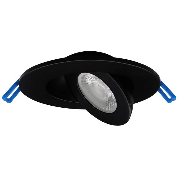 Lotus LED-2-S5W-5CCT-FG-BK 2" Round Floating Gimbal Recessed LED 5W 5CCT 2700K to 5000K Black Damp Type IC Air-Tight CRI 90+