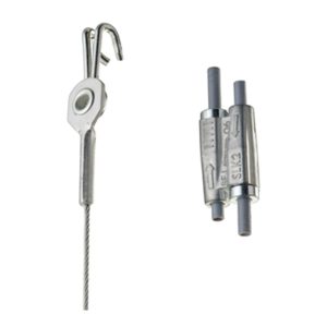nVent Caddy SLK15L3DH Tool-free 1.5mm Wire Rope Hanger Kit, Deck Hook