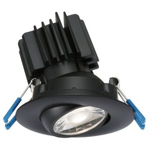 Lotus LL3G-3018K-HO-BK 3" Round Eyeball Gimbal Dim to Warm 30-18K 11W LED Black 38° Type IC Air-Tight Wet CRI 90+