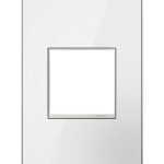 Legrand AWM1G2MW4 Pass And Seymour Mirror White 1-Gang 2-Module Wall Plate