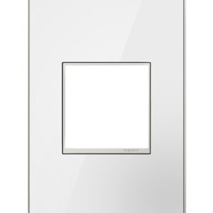 Legrand AWM1G2MW4 Pass And Seymour Mirror White 1-Gang 2-Module Wall Plate