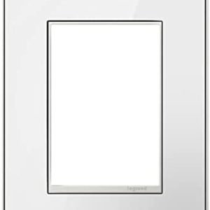 Legrand AWM1G3MW4 Pass And Seymour Mirror White 1-Gang 3-Module Wall Plate