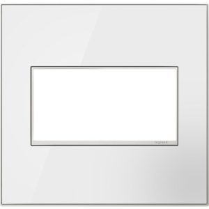 Legrand AWM2GMW4 Pass And Seymour Mirror White 2-Gang Wall Plate