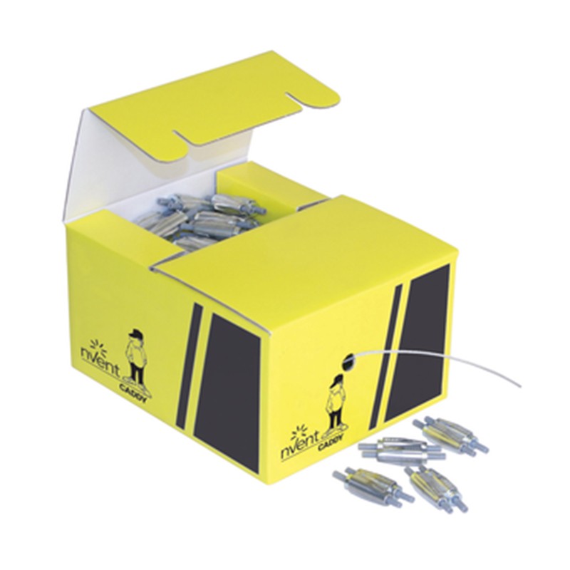 nVent Caddy SLK15L50MPACK 164ft 1.5mm Wire Rope and 25 Tool-Free Hangers Spool Kit