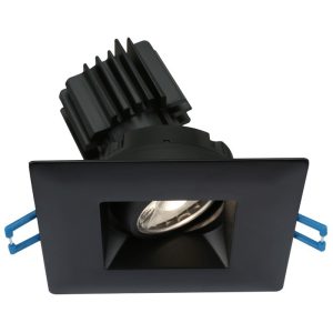 Lotus LSG3-5CCT-HO-BK 3" Square Regressed Gimbal 5CCT 11W LED Black 38° Type IC Air-Tight Wet CRI 90+
