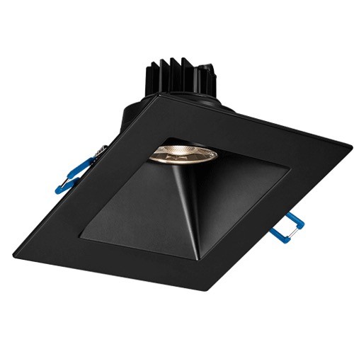 Lotus LSG3-30K-5SSL-BK 5" 30° Sloped Square Regressed Gimbal 7.5W LED 3000K Black 38° 600 lm Type IC Air-Tight Wet CRI 90+